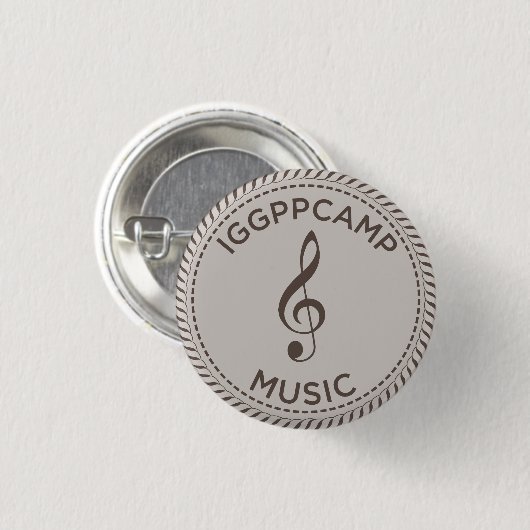 IGGPPCamp Music-badge Ronde Button 3,2 Cm (Voorkant /achterkant)