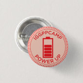 IGGPPCamp Power Up Badge Ronde Button 3,2 Cm (Voorkant /achterkant)
