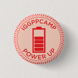 IGGPPCamp Power Up Badge Ronde Button 3,2 Cm