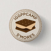 IGGPPCamp S'mores Badge Ronde Button 3,2 Cm (Voorkant)