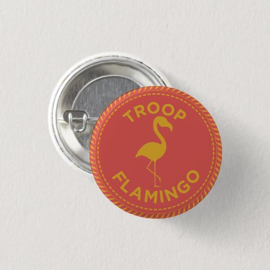 IGGPPCamp Troop Flamingo Button (Voorkant /achterkant)