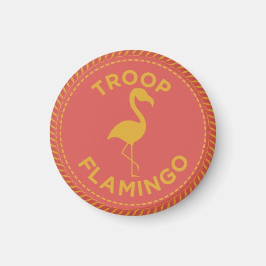 IGGPPCamp Troop Flamingo Magnet (Voorkant)