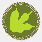 IGGPPCamp Troop Kaiju Pride Ronde Sticker (Voorkant)