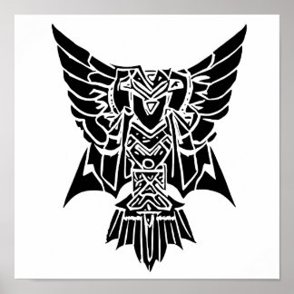 Iggy, de Azteekse stijl Abstract Healing Eagle Poster