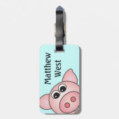 Iggy de Varkensriem Tag Bagagelabel (Achterkant verticaal)