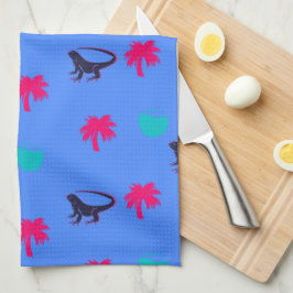 Iggy in de keuken theedoek