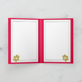 Iggy kleine kerst plezier elegante Faux gouden scr Feestdagen Kaart (Binnen)