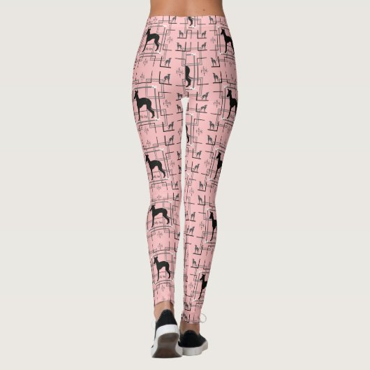 Iggy mam Italiaanse Leggings rond de Greyhound Lul (Achterkant)