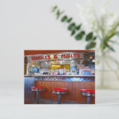Iggy's Diner Interior, Carthage, Missouri Briefkaart (Staand voorkant)