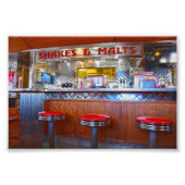 Iggy's Diner Interior, Carthage, Missouri Foto Afdruk (Voorkant)