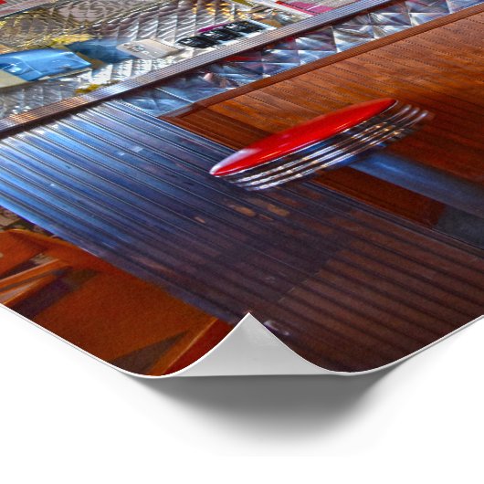 Iggy's Diner Interior, Carthage, Missouri Poster (Hoek)