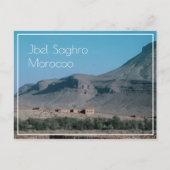 Ighzoun uitzicht en berg, Marokko Briefkaart (Voorkant)