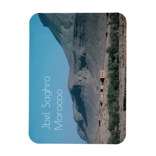 Ighzoun uitzicht en berg, Marokko Magneet (Verticaal)