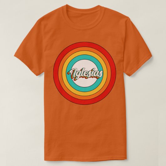Iglesias Naam Shirt Iglesias Circle (Design voorkant)