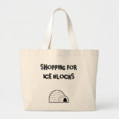 igloo 1, SHOPPING FORICE BLOCKS Grote Tote Bag (Voorkant)