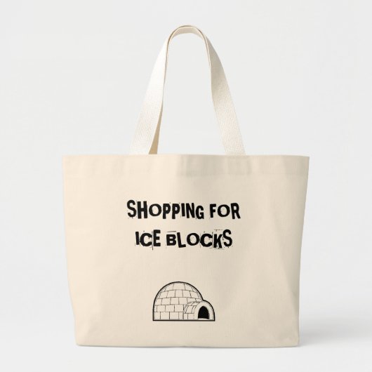 igloo 1, SHOPPING FORICE BLOCKS Grote Tote Bag (Voorkant)