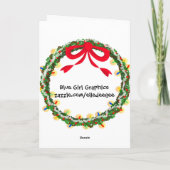 Igloo Christmas Feestdagen Kaart (Achterkant)