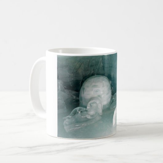 Igloo en Eskimo in ijs Koffiemok (Voorkant links)