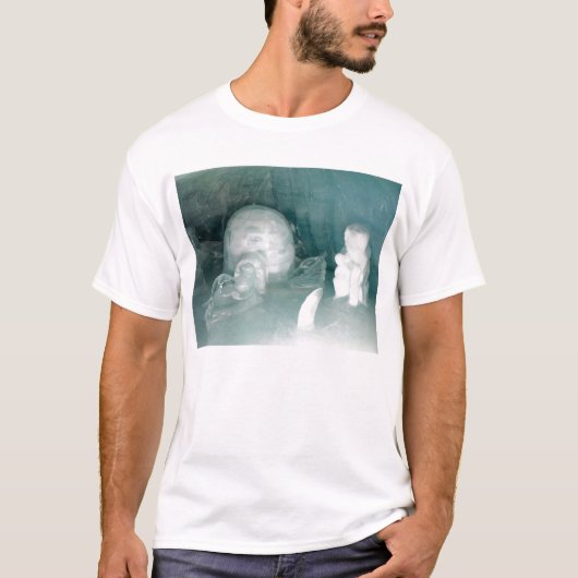 Igloo en Eskimo in ijs T-shirt (Voorkant)