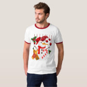 Igloo Met Bier – Grappig Kerstiglo biercadeau T-shirt (Voorkant volledig)