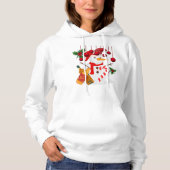 Igloo met bier – Grappige kerst hoodie (Voorkant)