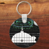 igloo noordelijke lichten sleutelhanger (Voorkant)