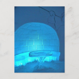 Igloo Room in Hotel de Glace, Quebec, Canada Briefkaart