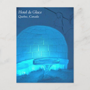 Igloo Room in Hotel de Glace, Quebec, Canada Briefkaart