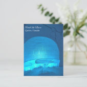Igloo Room in Hotel de Glace, Quebec, Canada Briefkaart (Staand voorkant)