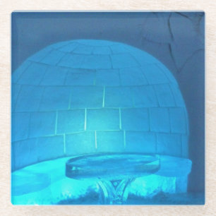 Igloo Room in Hotel de Glace, Quebec, Canada Glazen Onderzetter