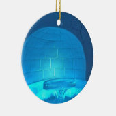 Igloo Room in Hotel de Glace, Quebec, Canada Keramisch Ornament (Rechts)