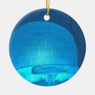 Igloo Room in Hotel de Glace, Quebec, Canada Keramisch Ornament