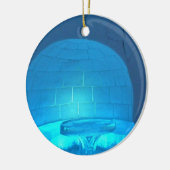 Igloo Room in Hotel de Glace, Quebec, Canada Keramisch Ornament (Links)