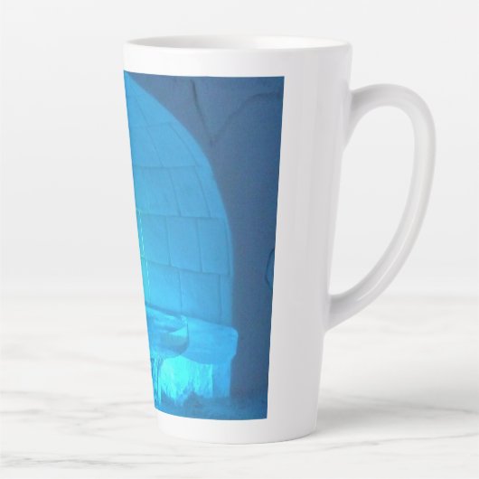 Igloo Room in Hotel de Glace, Quebec, Canada Latte Mok (Rechts)