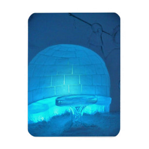 Igloo Room in Hotel de Glace, Quebec, Canada Magneet