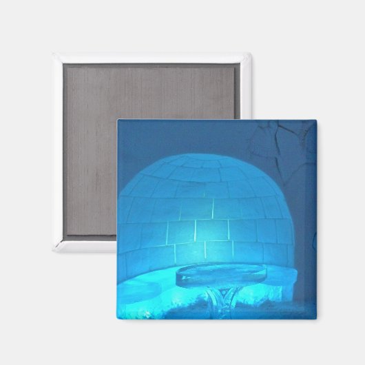 Igloo Room in Hotel de Glace, Quebec, Canada Magneet (Voorkant / Achterkant)