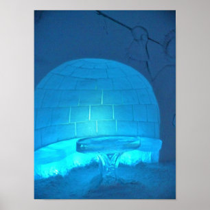 Igloo Room in Hotel de Glace, Quebec, Canada Poster