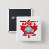 Igloo Vierkante Button 5,1 Cm (Voorkant /achterkant)