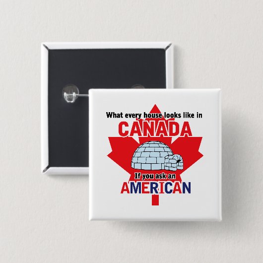 Igloo Vierkante Button 5,1 Cm (Voorkant /achterkant)