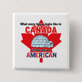 Igloo Vierkante Button 5,1 Cm (Voorkant)