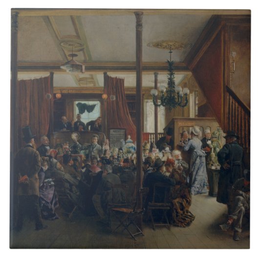 Ignacio de Leon y Escosura - Veilingverkoop Tegeltje (Voorkant)