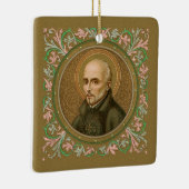Ignatius Loyola (BK 050; Latijn Motto) Keramisch Ornament (Rechts)