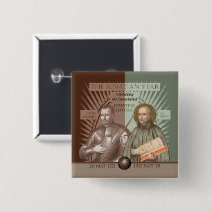 Ignatius Loyola: Van Soldaat Tot Heilige (SAE 004) Vierkante Button 5,1 Cm