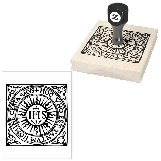 Ignatius of Loyola, Christogram Rubber Stamp Rubberstempel (Gestempeld)