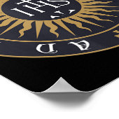 Ignatius of Loyola Society of Jesus Katholieke T-S Poster (Hoek)