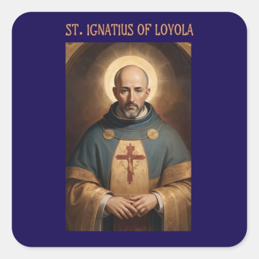 Ignatius van Loyola Katholieke Plein Sticker (Voorkant)
