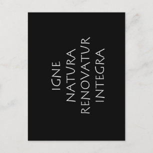 Igne natura renovatur integra briefkaart