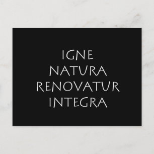 Igne natura renovatur integra briefkaart