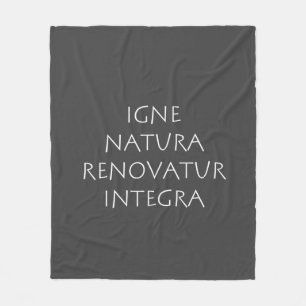 Igne natura renovatur integra fleece deken