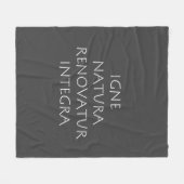 Igne natura renovatur integra fleece deken (Voorkant (Horizontaal))